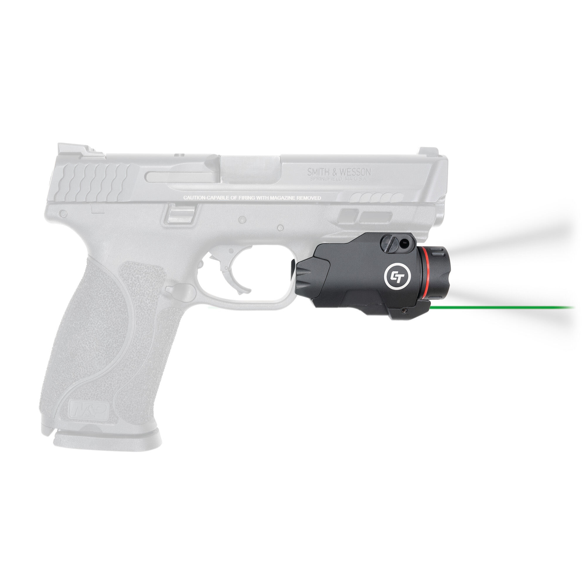 Bundle Crimson Trace LG-401 Lasergrips Red Laser Sight Grips for 1911 Full-Size Pistols with Handheld Tactical Flashlight