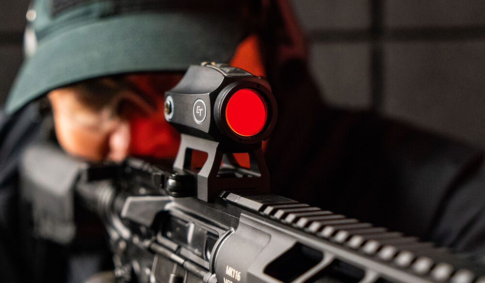 CTS-1000 Compact Tactical Red Dot Sight for Rifles [2.0 MOA]