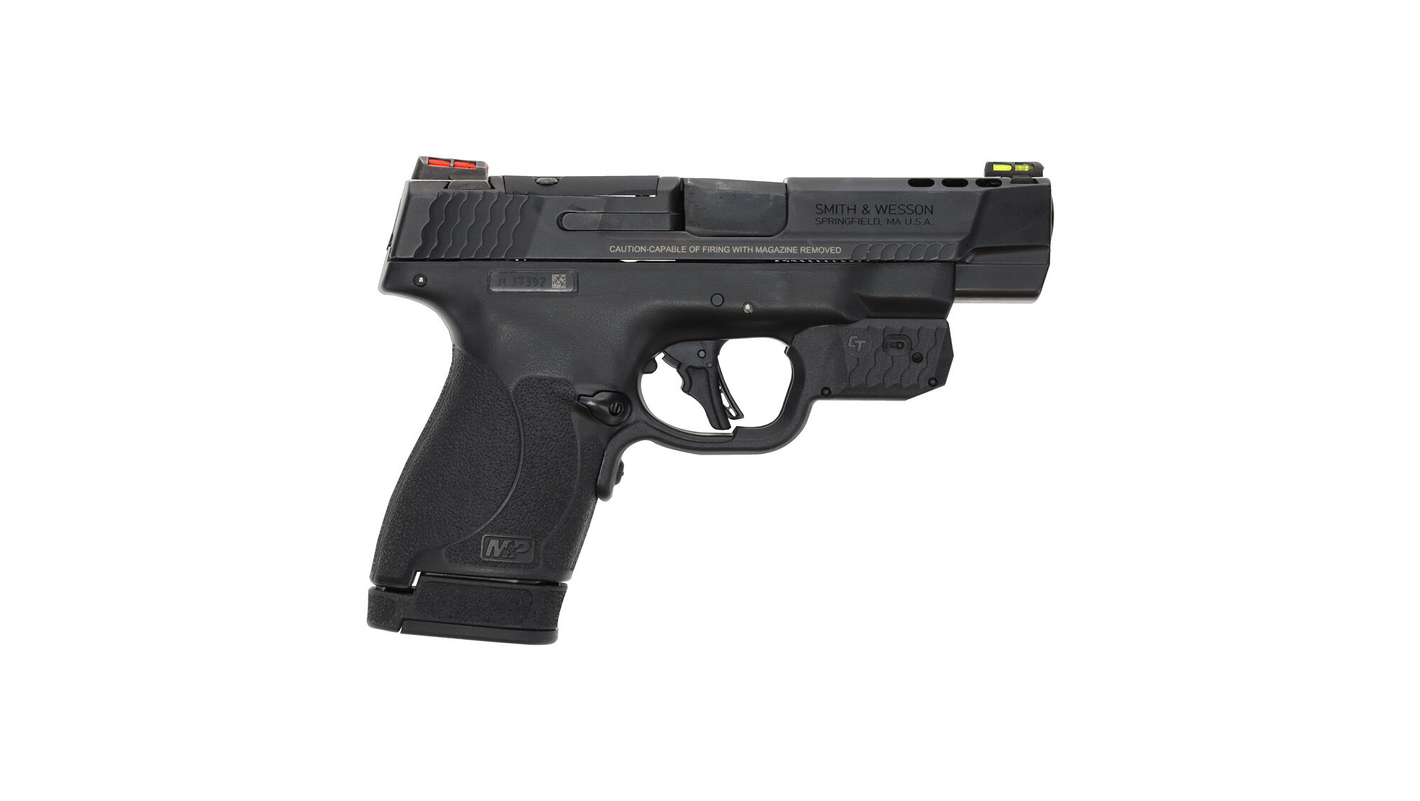 S&W® M&P® SHIELD™ PLUS LASERGUARD - RED | CrimsonTrace