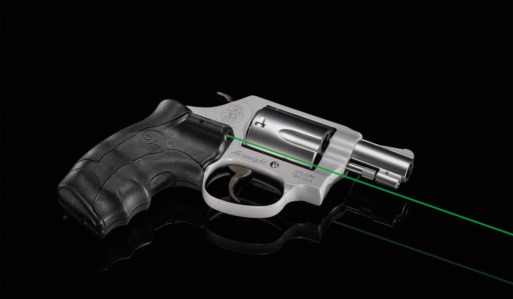 LG-350G Green Lasergrips® for Smith & Wesson J-Frame Round Butt