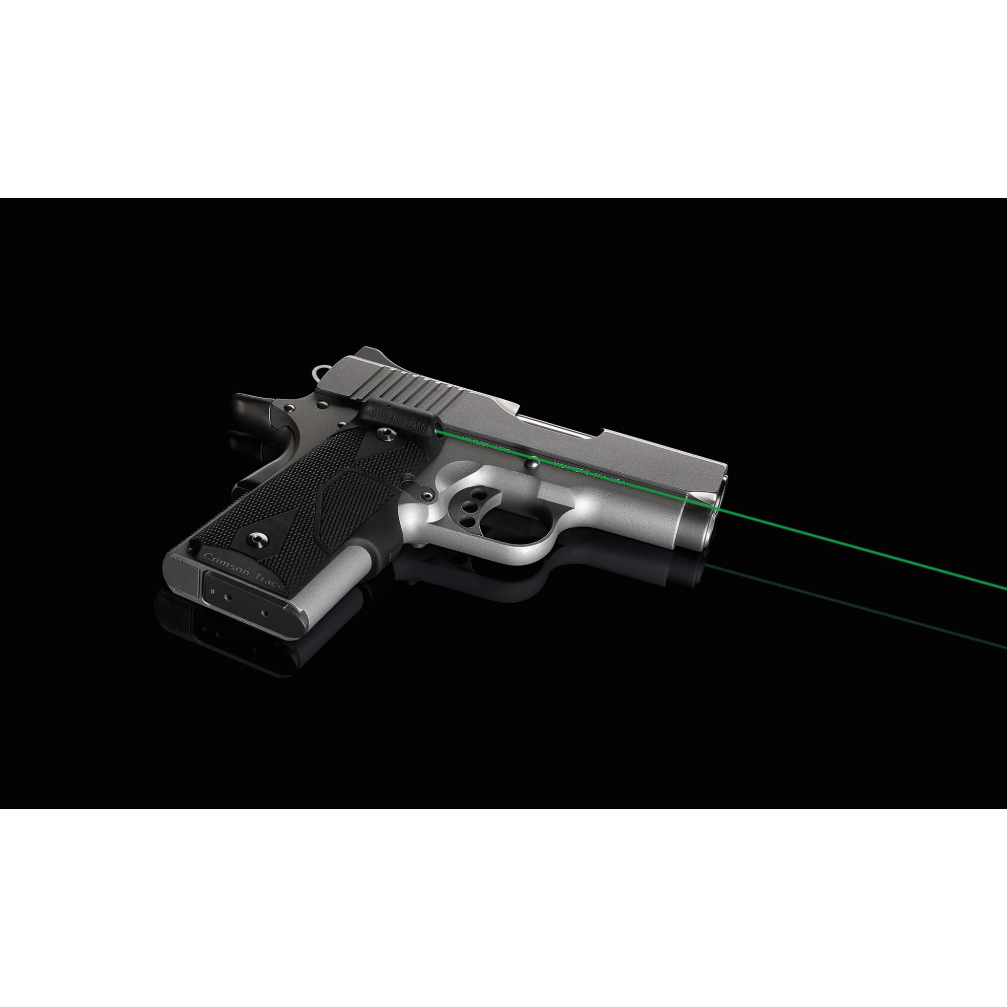 LG-404G Front Activation Green Lasergrips® for 1911 Compact