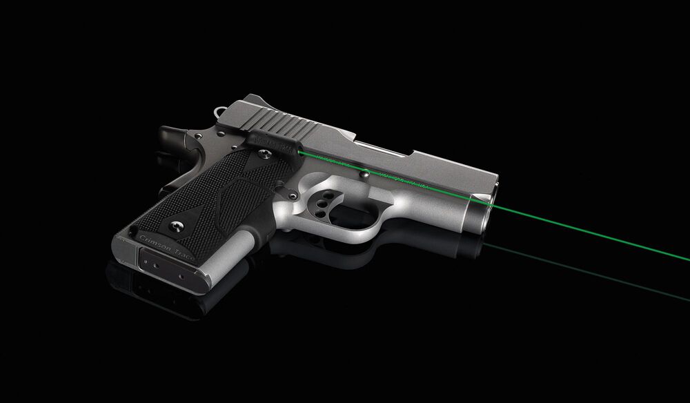 LG-404G Front Activation Green Lasergrips® for 1911 Compact