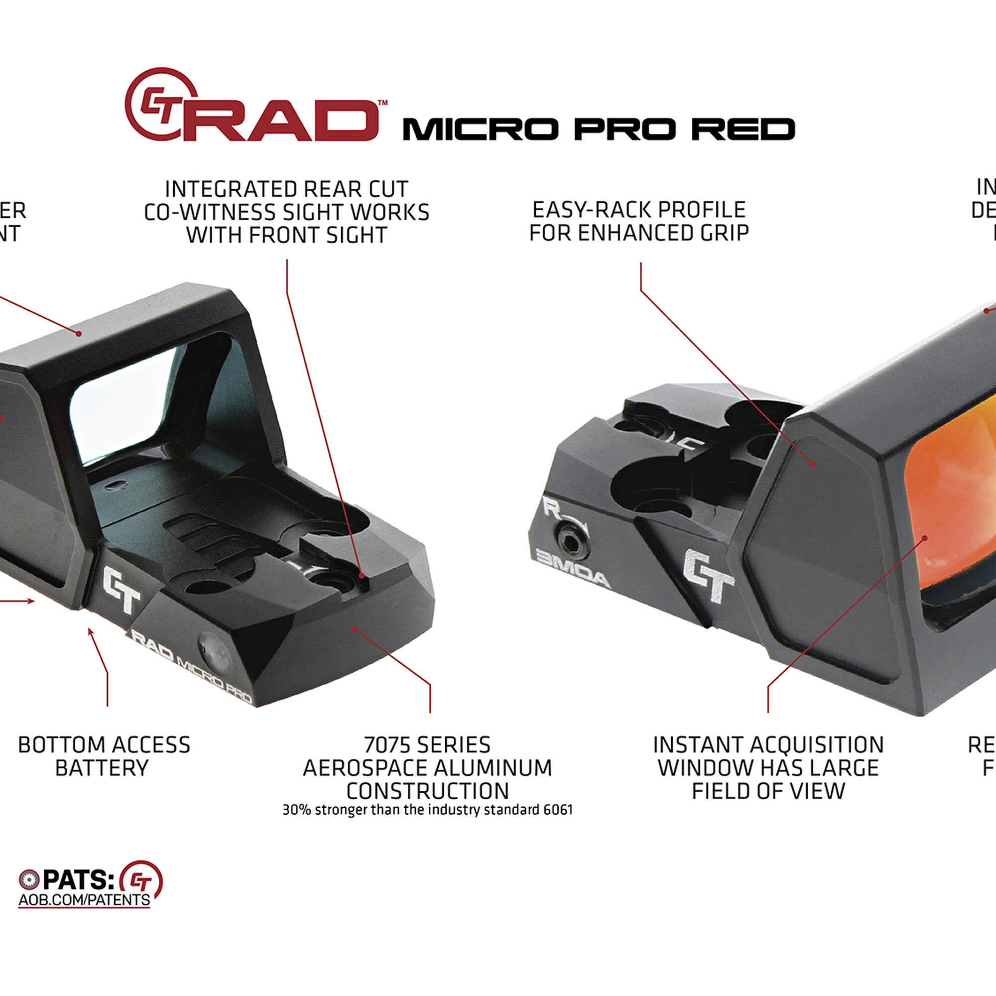 CT RAD™ MICRO PRO (Red) | CrimsonTrace