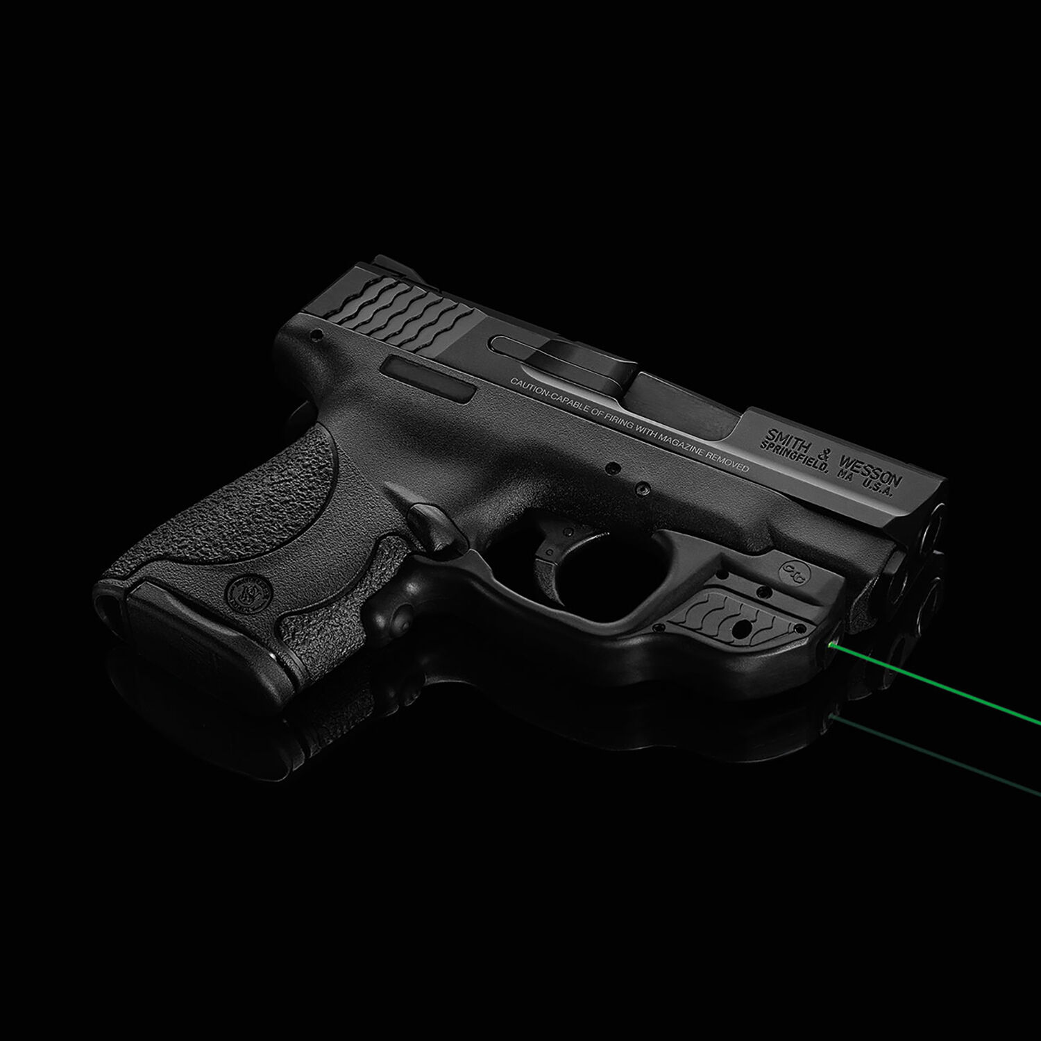 New Crimson Trace Laserguard Green Laser Sight Smith & Wesson M&P Shield LG-489G 