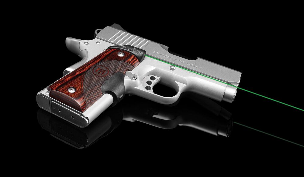 LG-902G Green Master Series™ Lasergrips® Rosewood for 1911 Compact