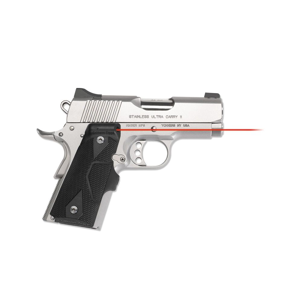 LG-404 KMI Front Activation Lasergrips® Slate Gray with Kimber® Logo for 1911 Compact