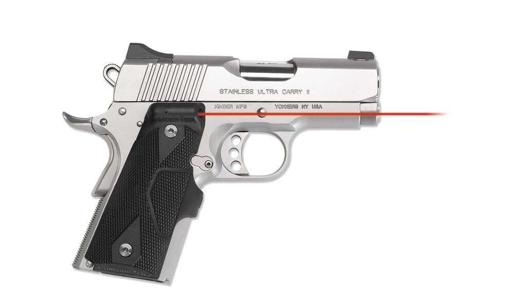 LG-404 KMI Front Activation Lasergrips® Slate Gray with Kimber® Logo for 1911 Compact [Discontinued]