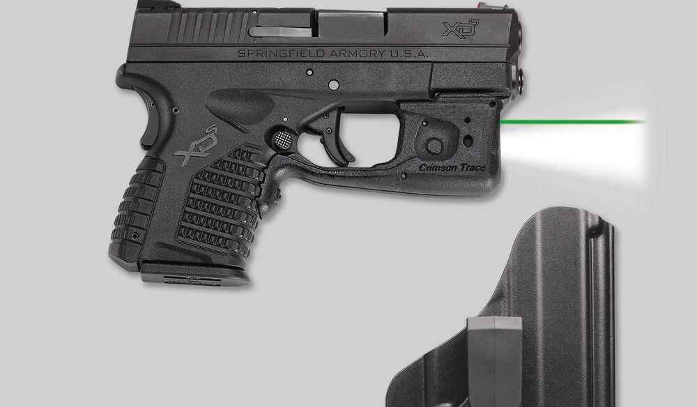 LL-802G-HBT Green Laserguard® Pro™  with Blade-Tech IWB Holster for Springfield Armory XD-S