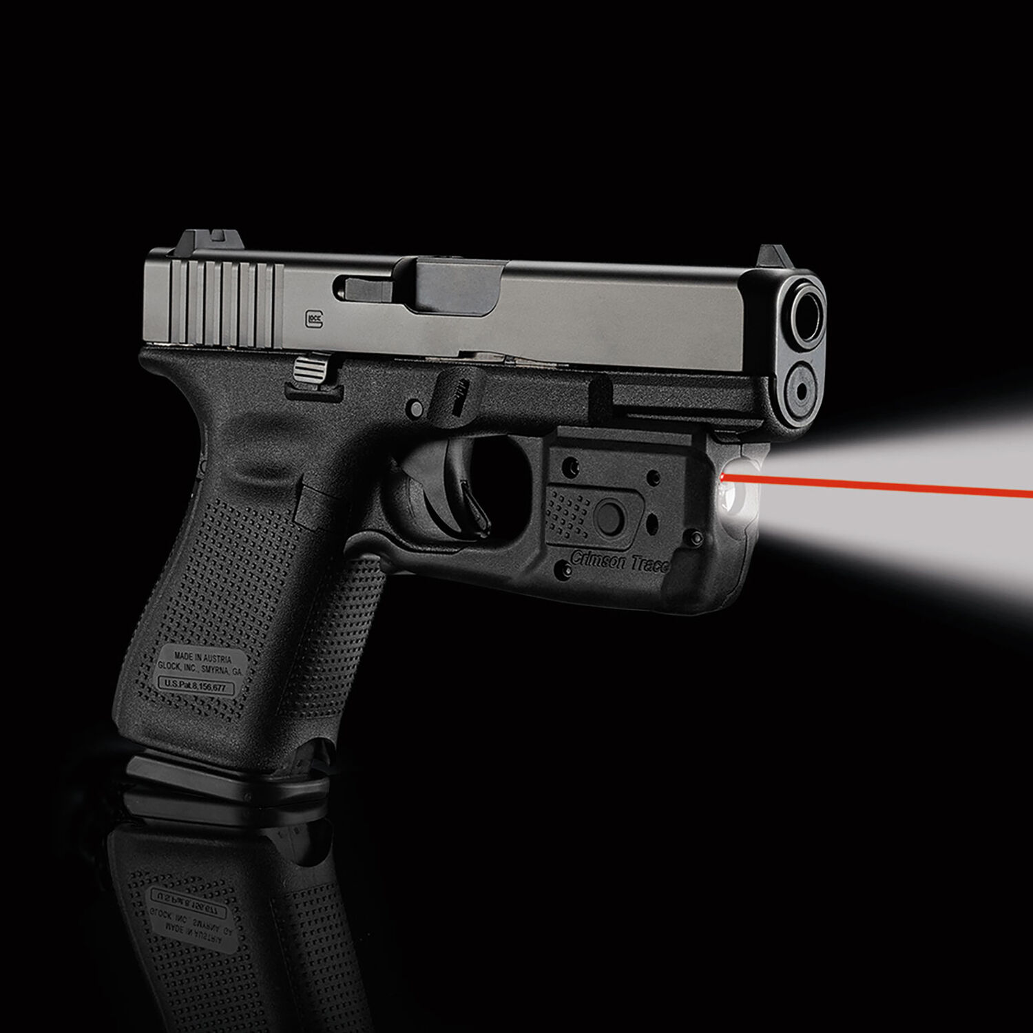 Crimson Trace Full Compact Trigger Laserguard Pro Glock 17/19 Red Laser Gen 3 4 for sale online 