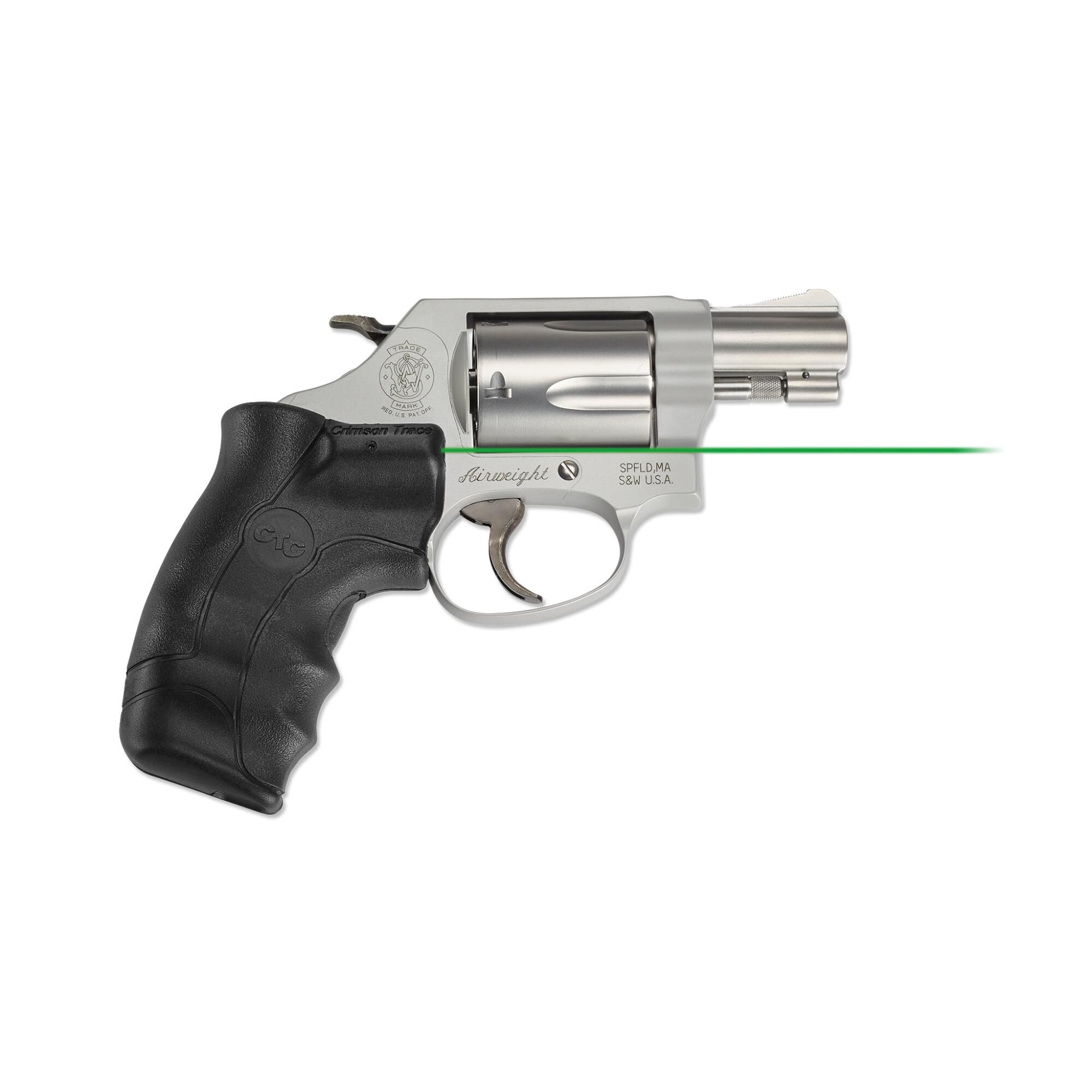 LG-350G Green Lasergrips® for Smith & Wesson J-Frame Round