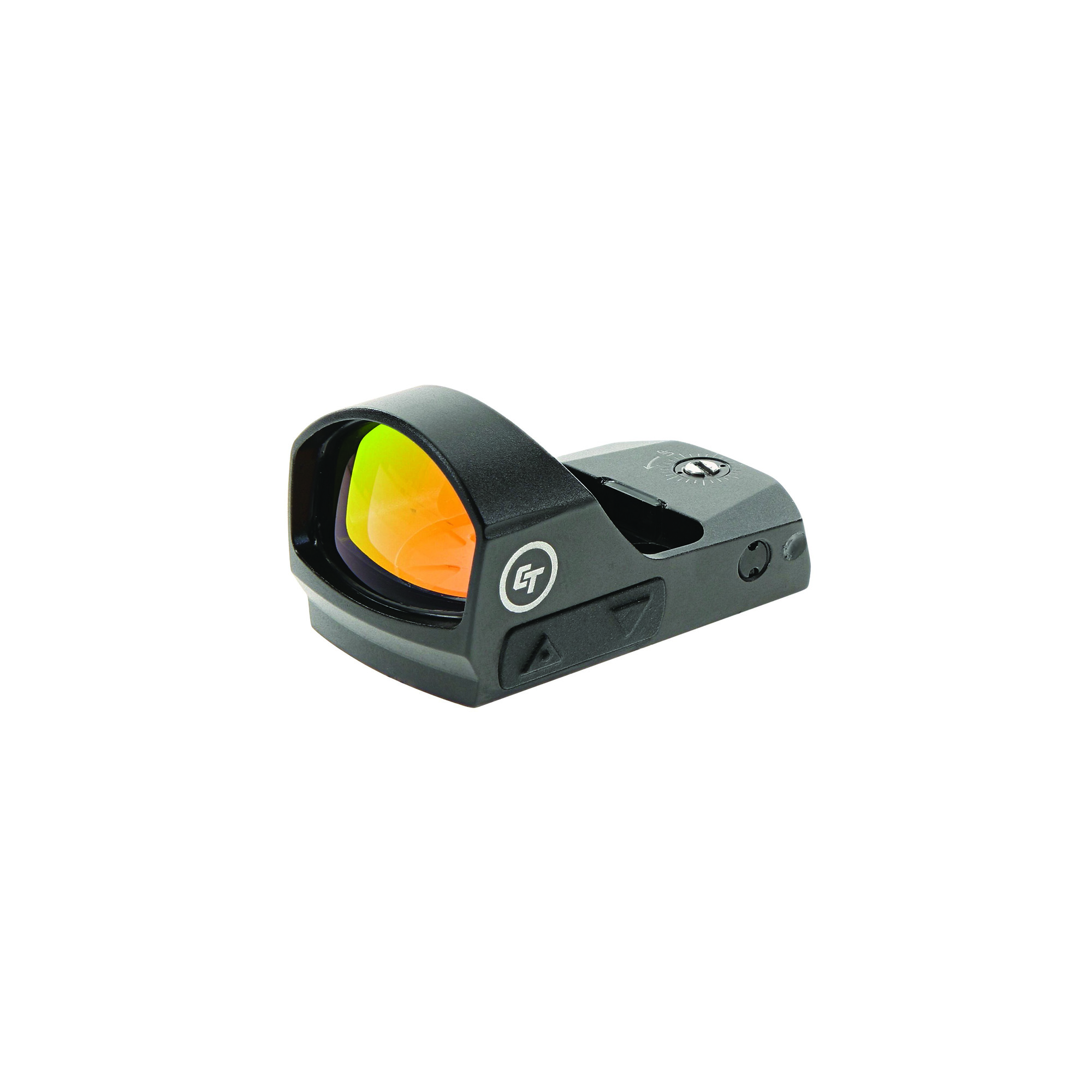 Black Crimson Trace CTS-1250 Compact Open Reflex Pistol Sight with Low Profile LED 3.25 MOA Red Dot and Adjustable Brightness for Handguns